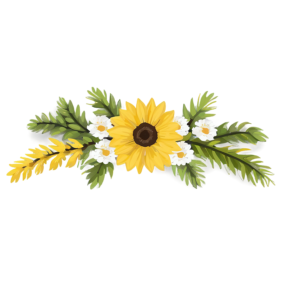 Yellow Floral Arrangement Png Dms PNG