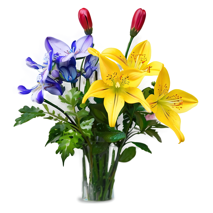 Yellow Flower Arrangement Png Cil1 PNG