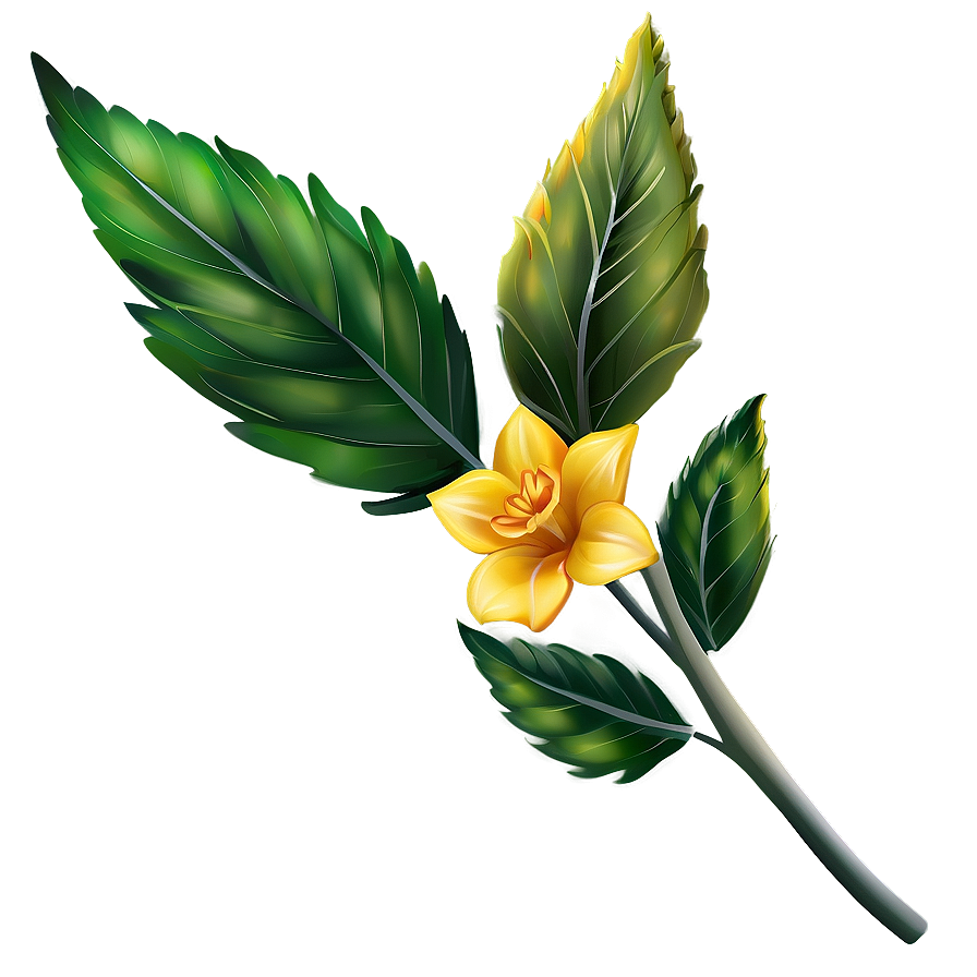 Yellow Flower Art Png 44 PNG