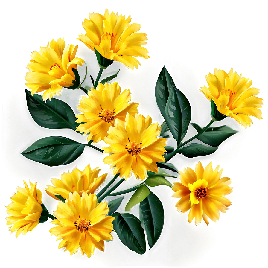 Yellow Flower Background Png 92 PNG
