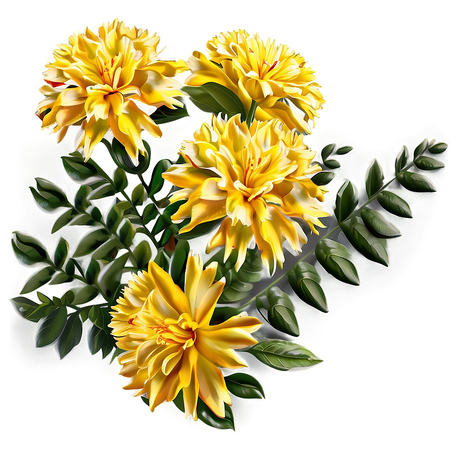 Yellow Flower Bush Png Fln PNG