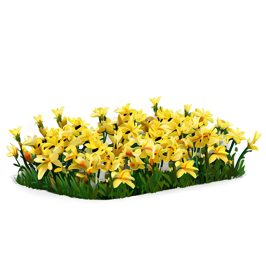 Yellow Flower Field Png 20 PNG