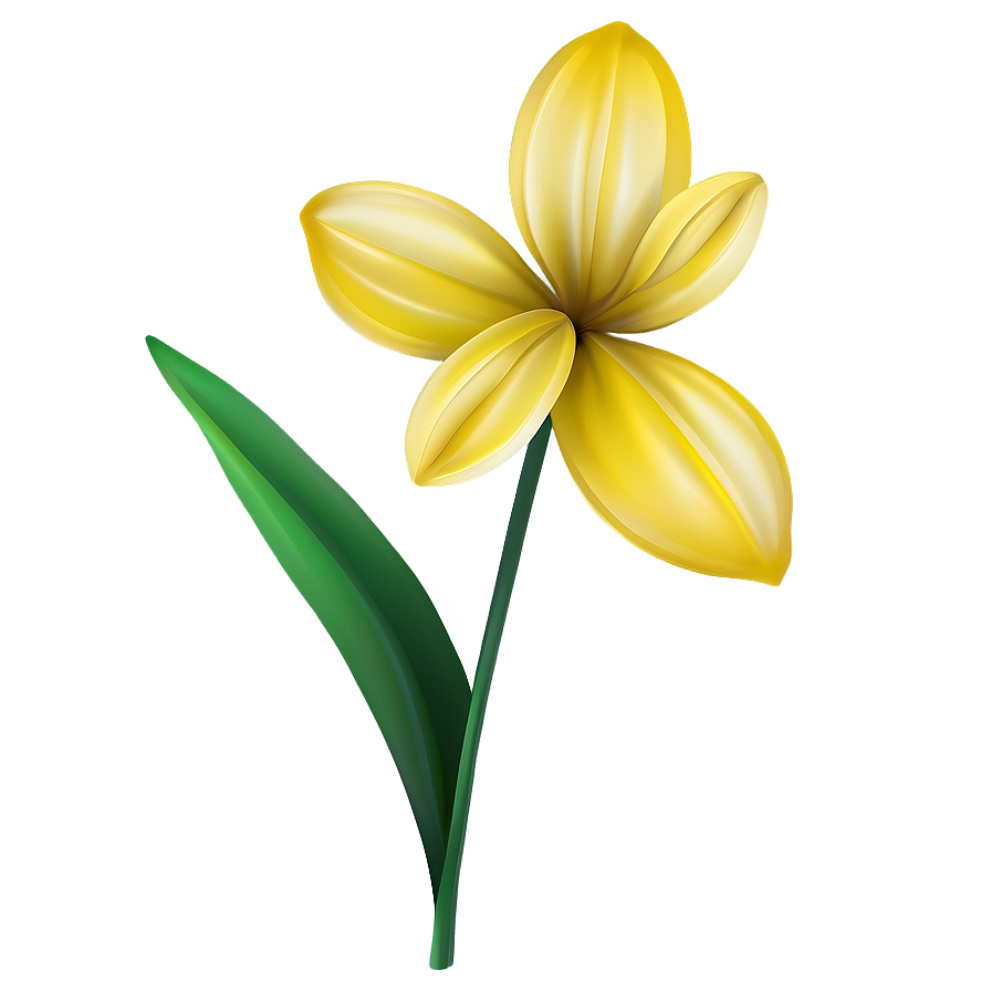 Yellow Flower Illustration Png 76 PNG
