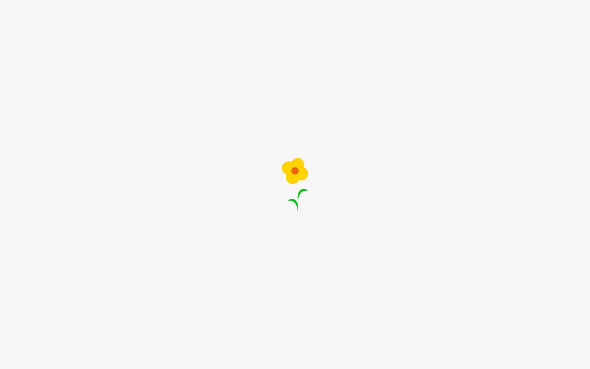 Yellow Flower Minimal Aesthetic Desktop Wallpaper