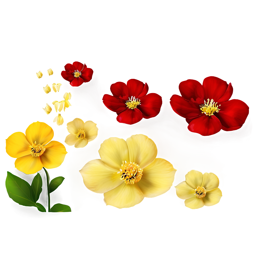 Yellow Flower Petals Png Snu94 PNG