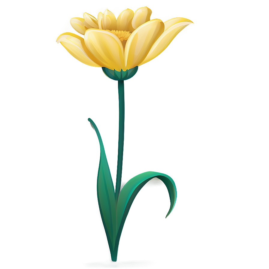 Yellow Flower Vector Png 06122024 PNG