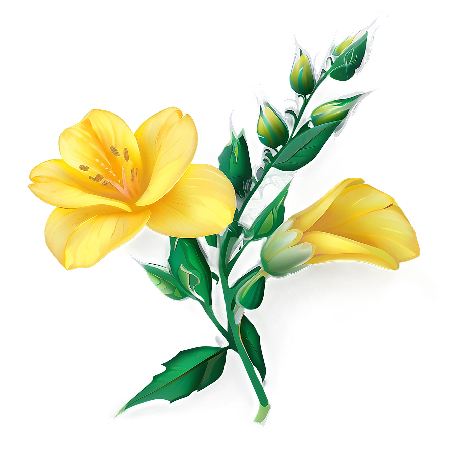 Yellow Flowers A PNG