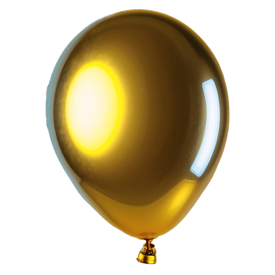 Yellow Foil Balloon Png 78 PNG