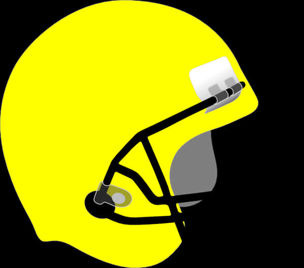 Yellow Football Helmet Vector PNG