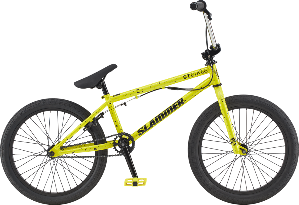 Yellow G T Slammer B M X Bike PNG