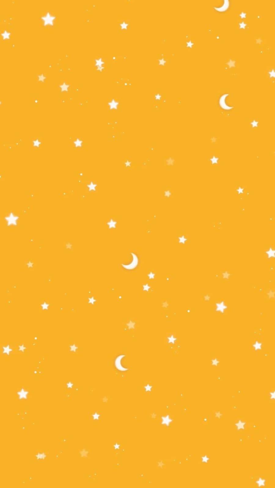 Majestic Yellow Galaxy in Outer Space Wallpaper