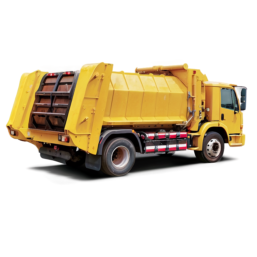 Yellow Garbage Truck Png 06202024 PNG