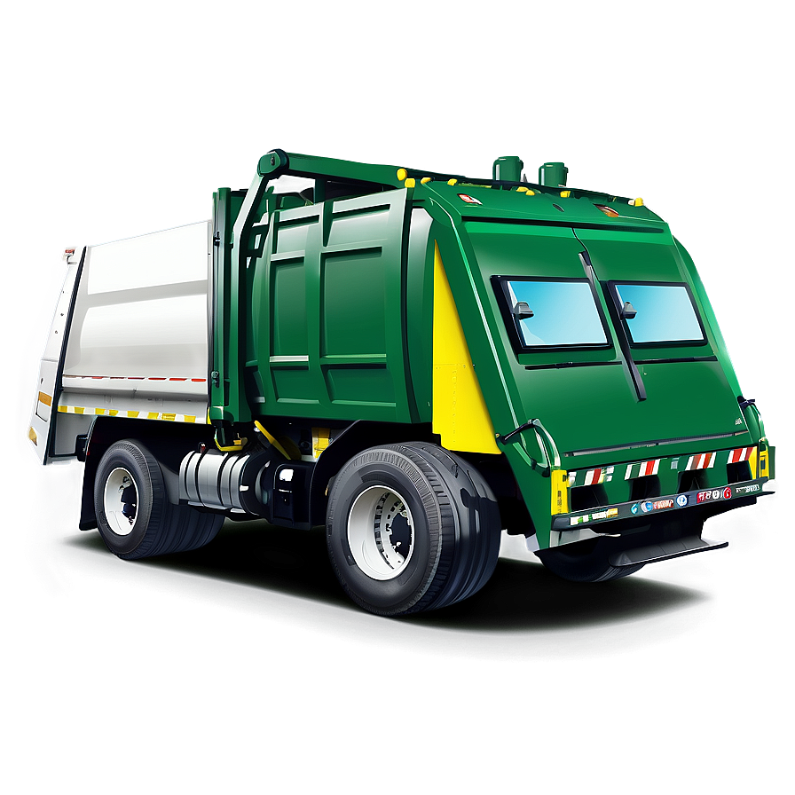 Yellow Garbage Truck Png 06202024 PNG