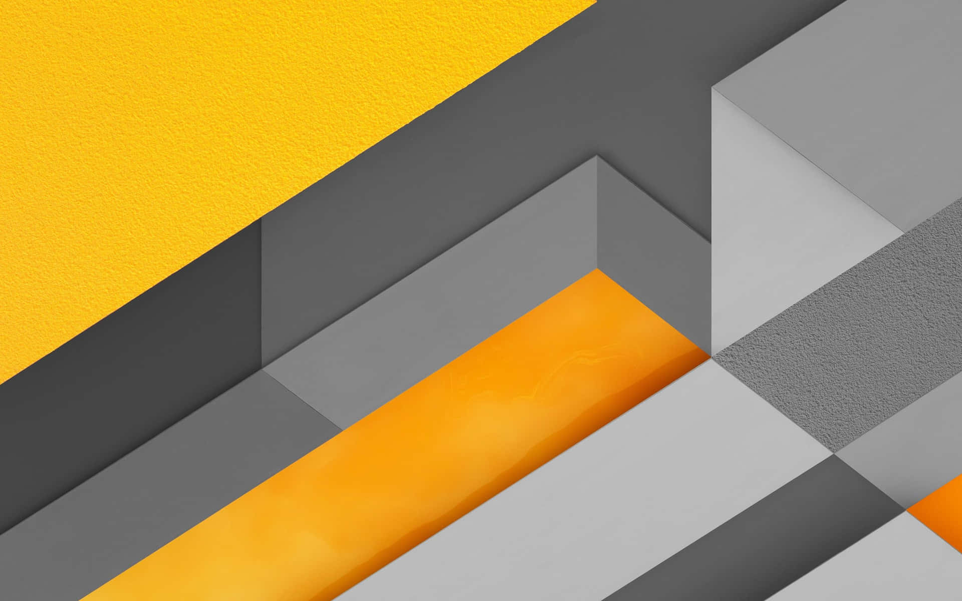 Vibrant Yellow Geometric Pattern Wallpaper