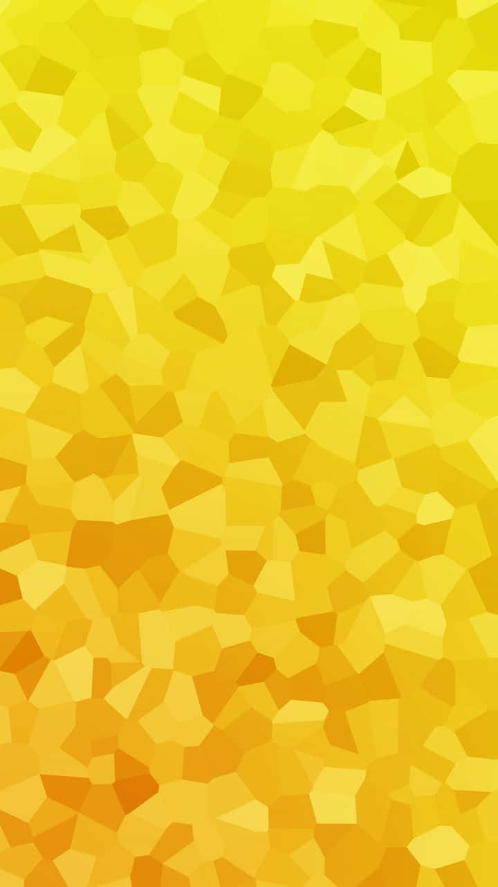 Fondode Pantalla Con Un Vibrante Patrón Geométrico Amarillo. Fondo de pantalla