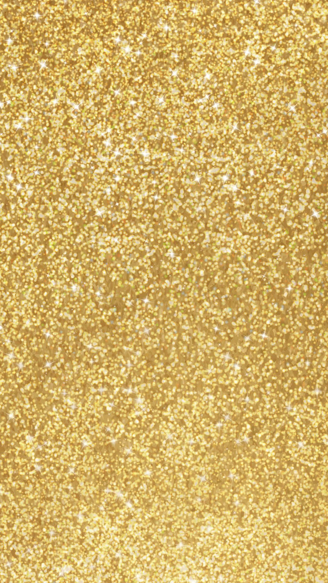 a gold glitter background with a lot of sparkles
