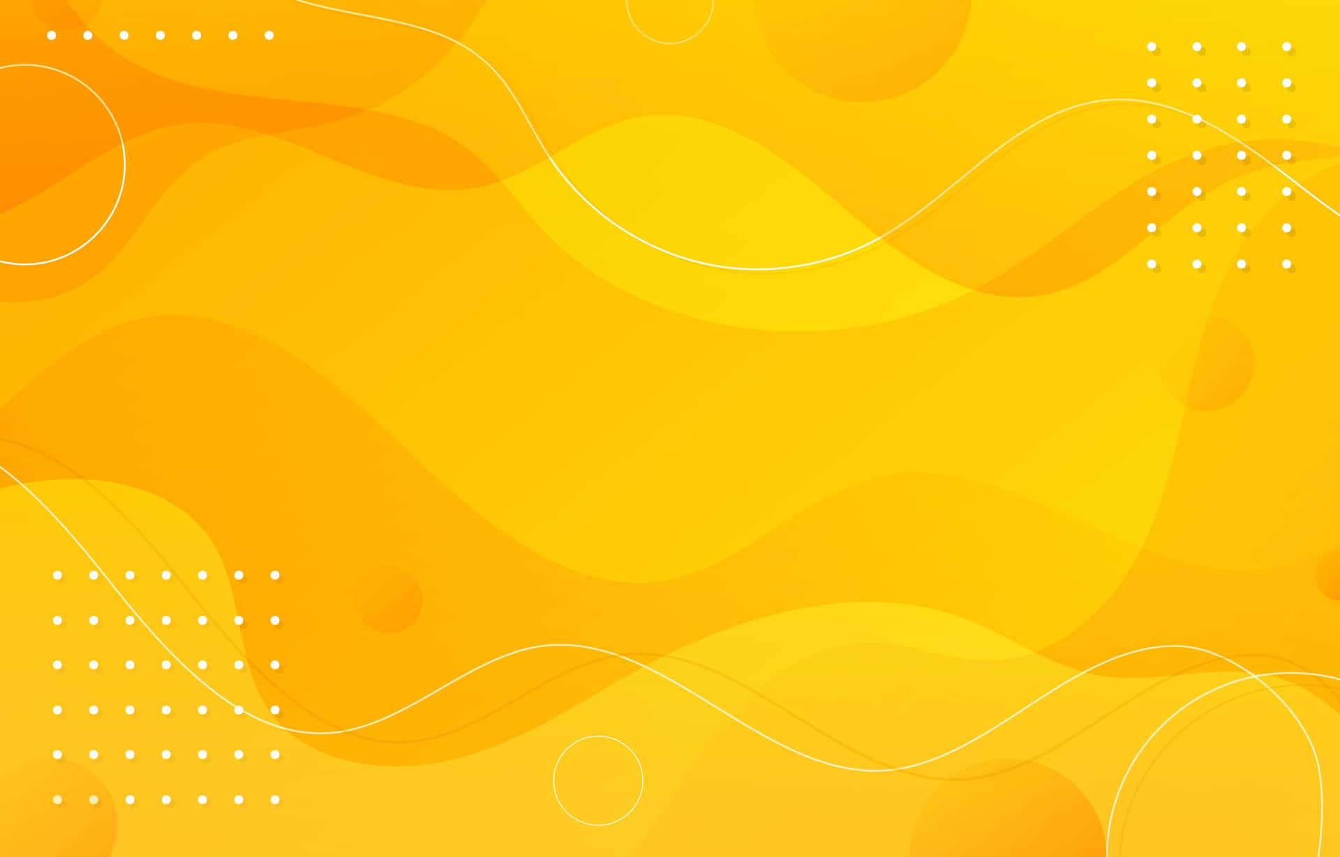 Abstract Yellow Background With Wavy Lines