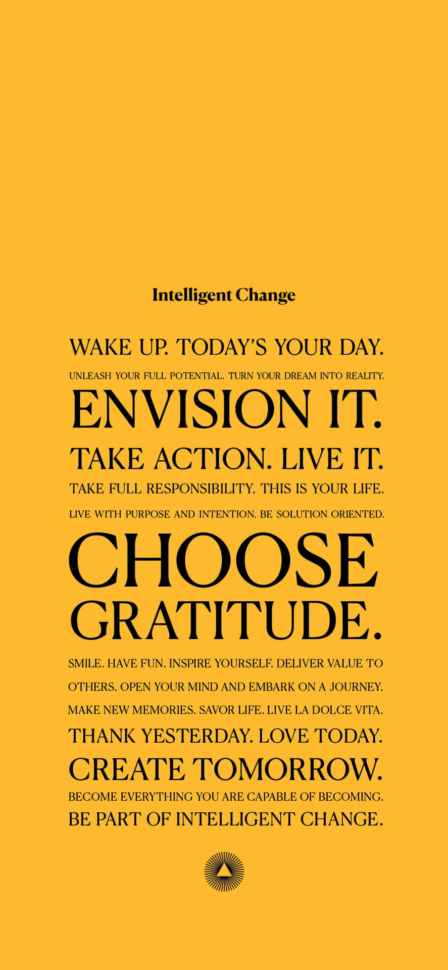 Yellow Gratitude Quote Wallpaper