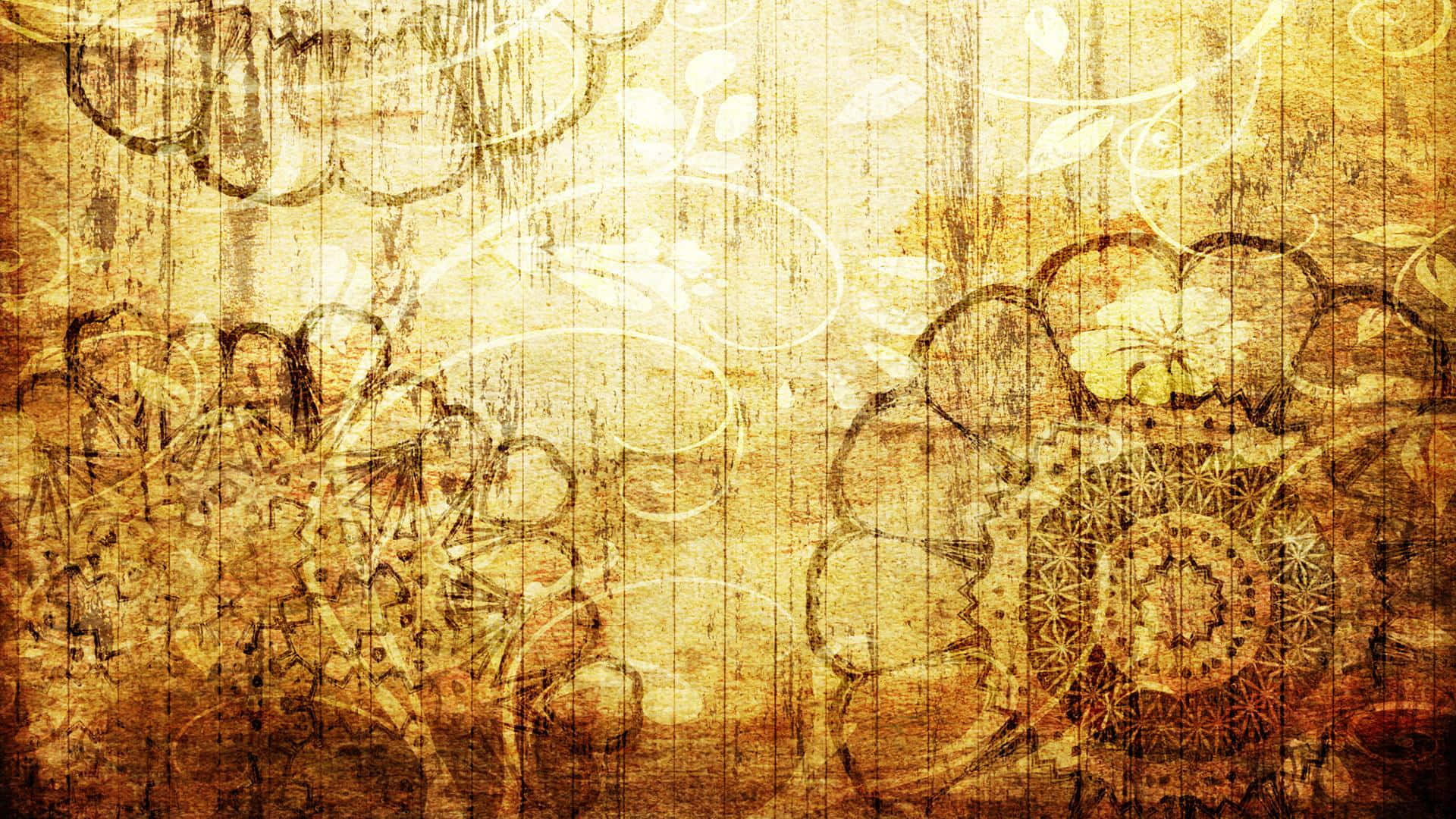 Yellow Grunge Texture Wallpaper
