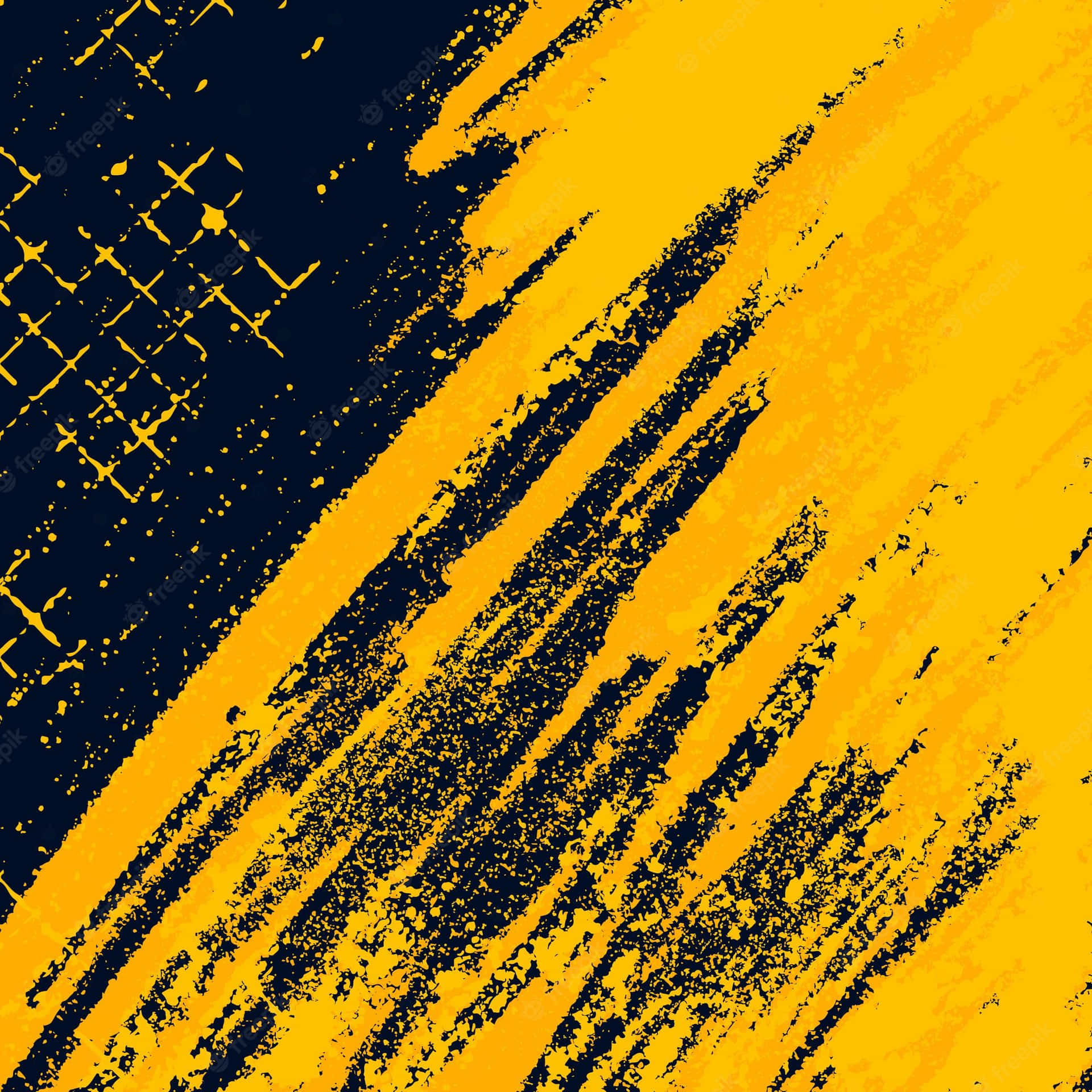 Vibrant Yellow Grunge Texture Background