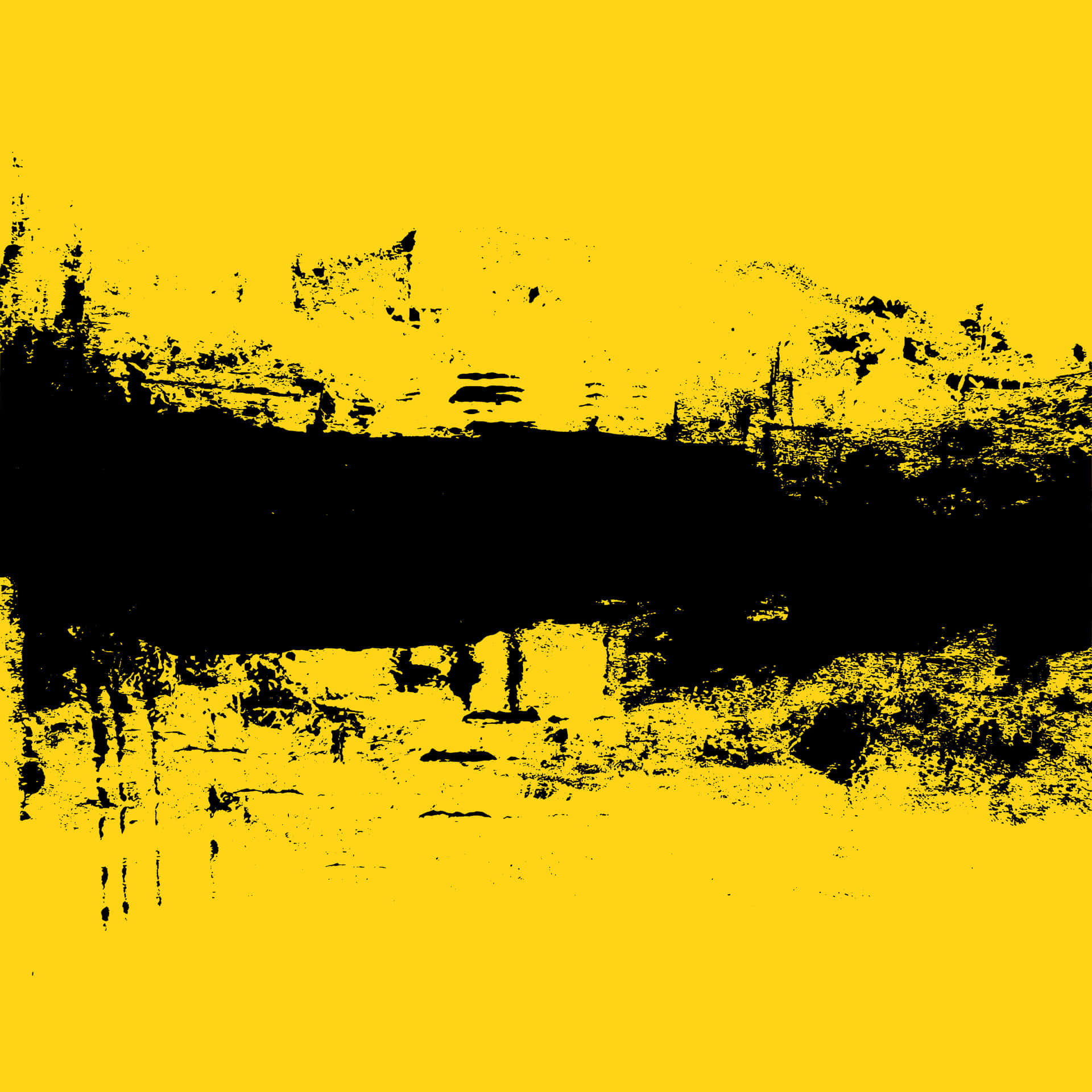 Vibrant Yellow Grunge Texture