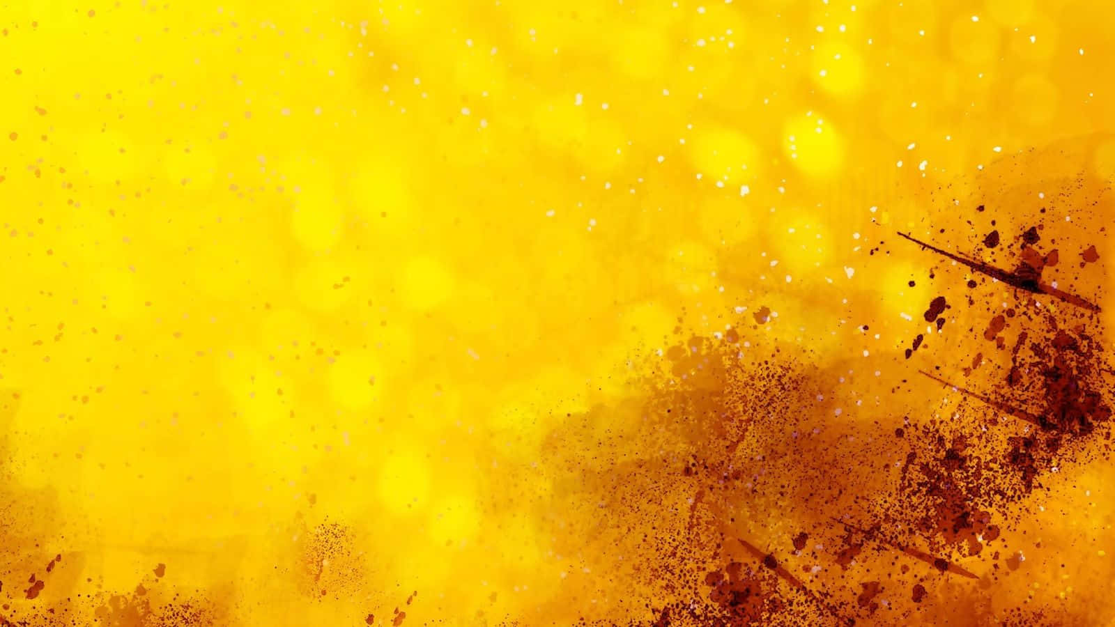 A Yellow And Black Painting Wallpaper