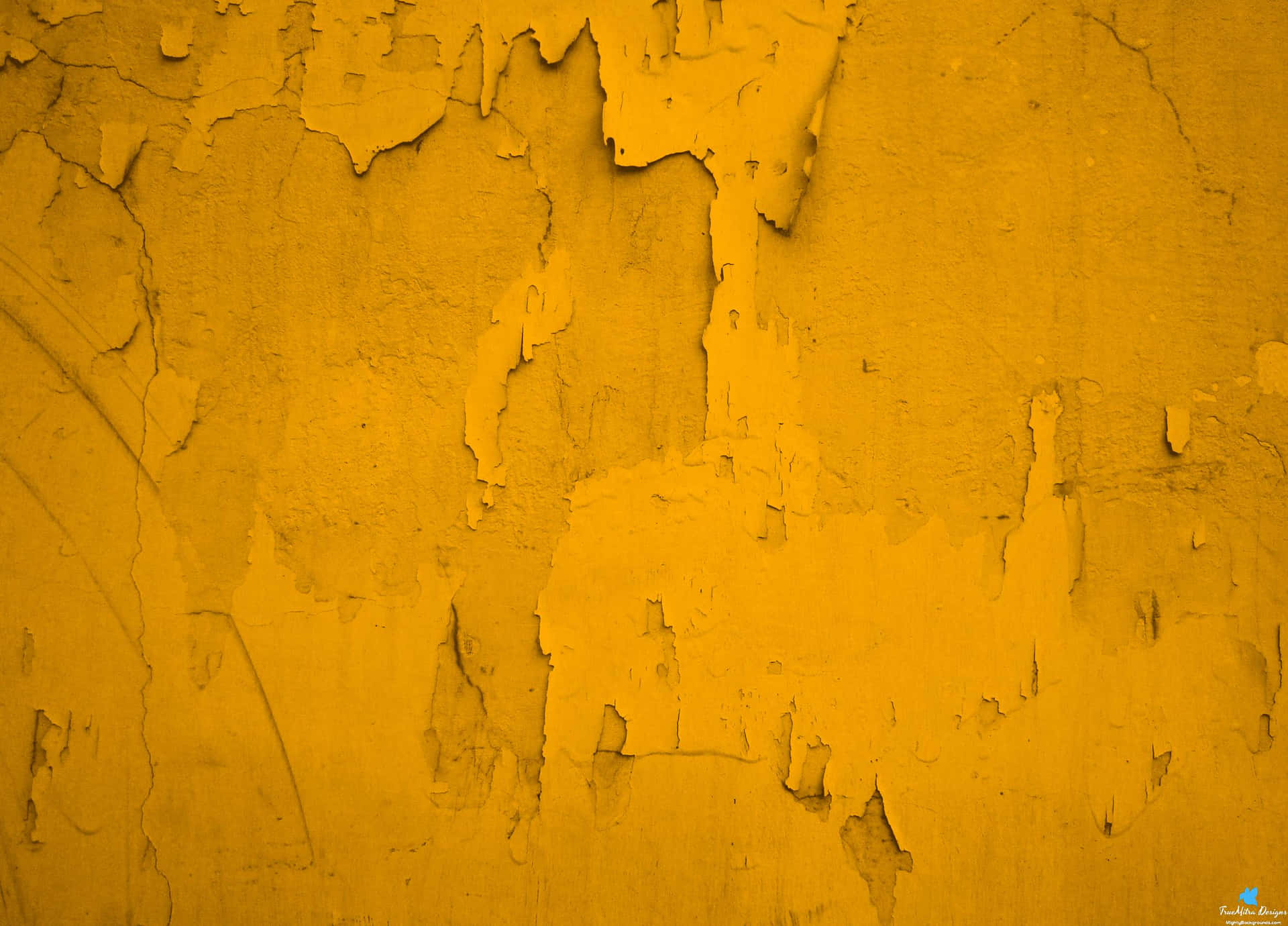 Go Boldly with Yellow Grunge Wallpaper