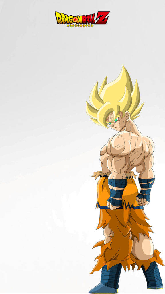 Yellow Hair Saiyan Son Goku Iphone Wallpaper