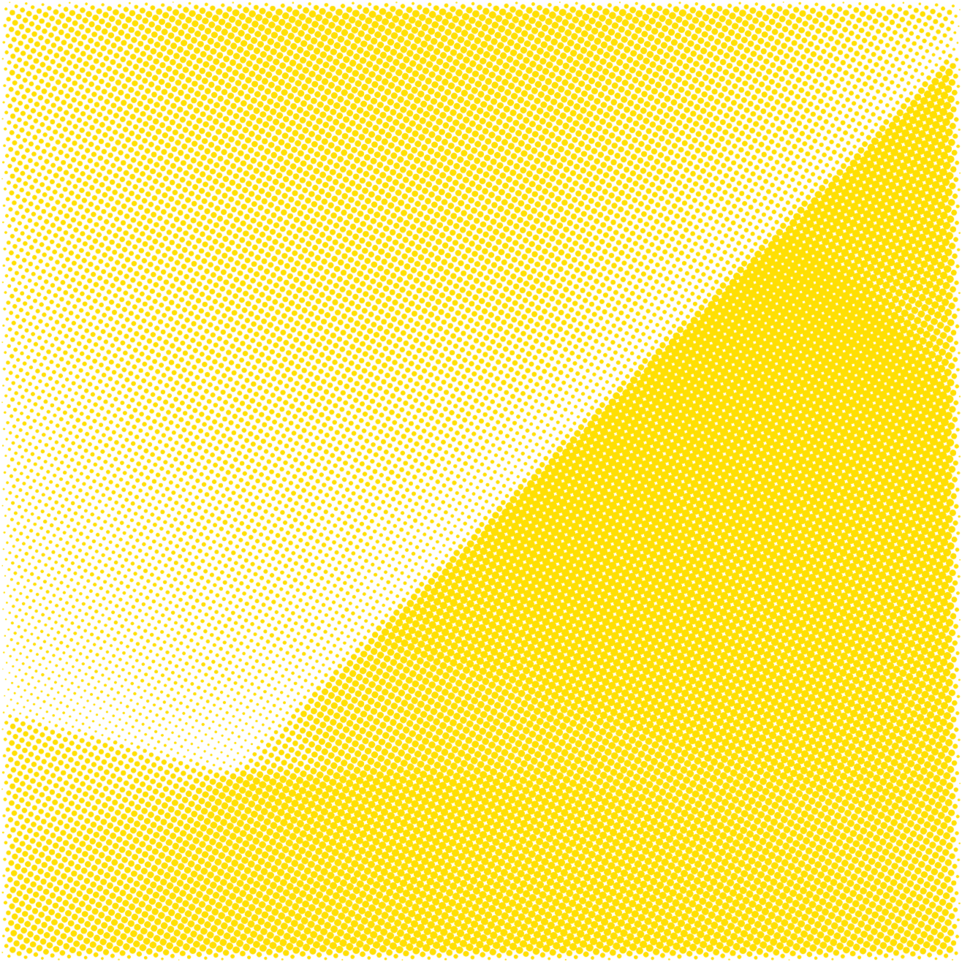 Yellow Halftone Gradient Texture PNG