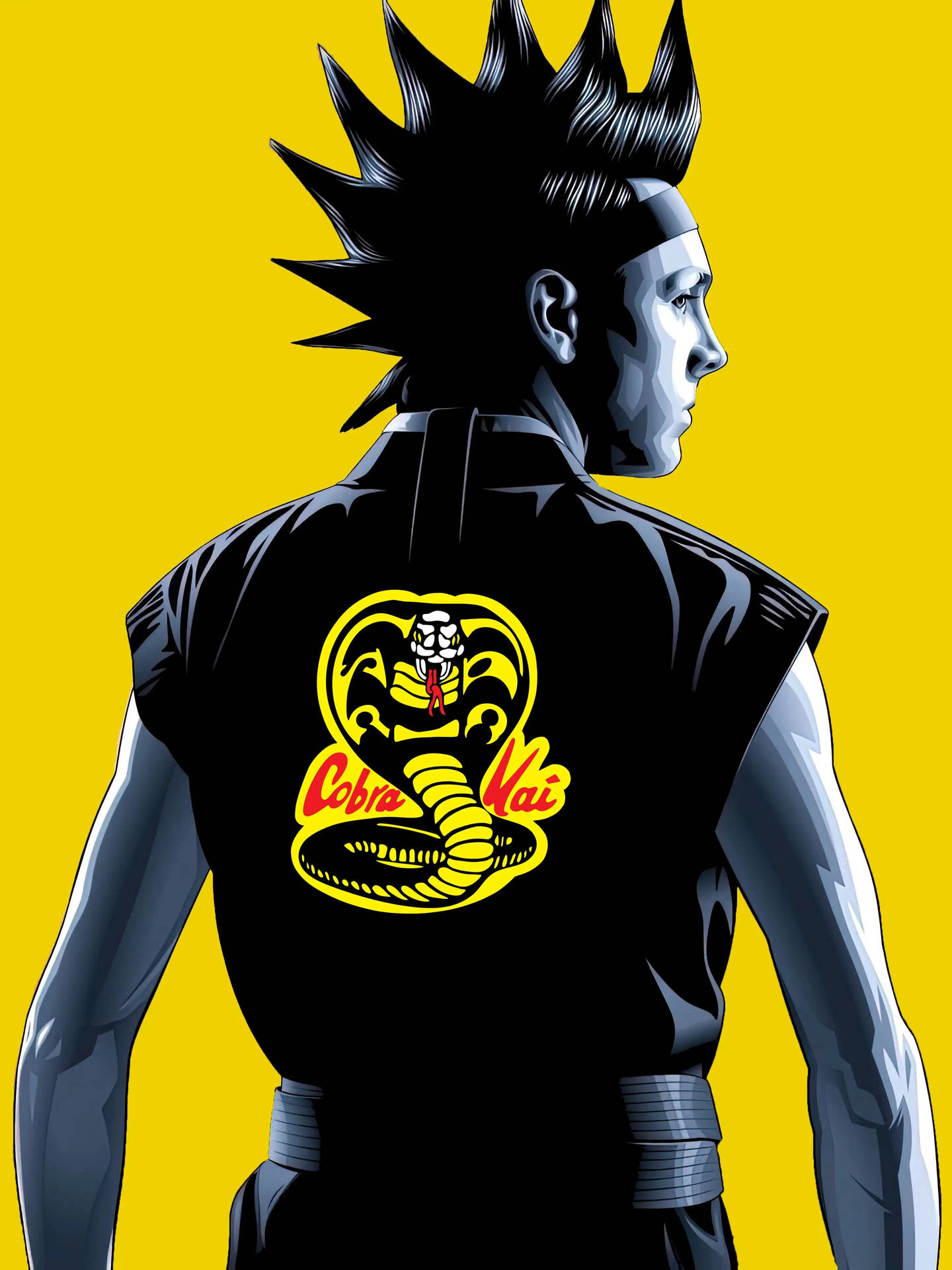 Yellow Hawk Cobra Kai Art Wallpaper