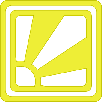 Yellow Hazard Symbol PNG