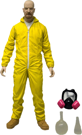 Yellow Hazmat Suit Figure PNG