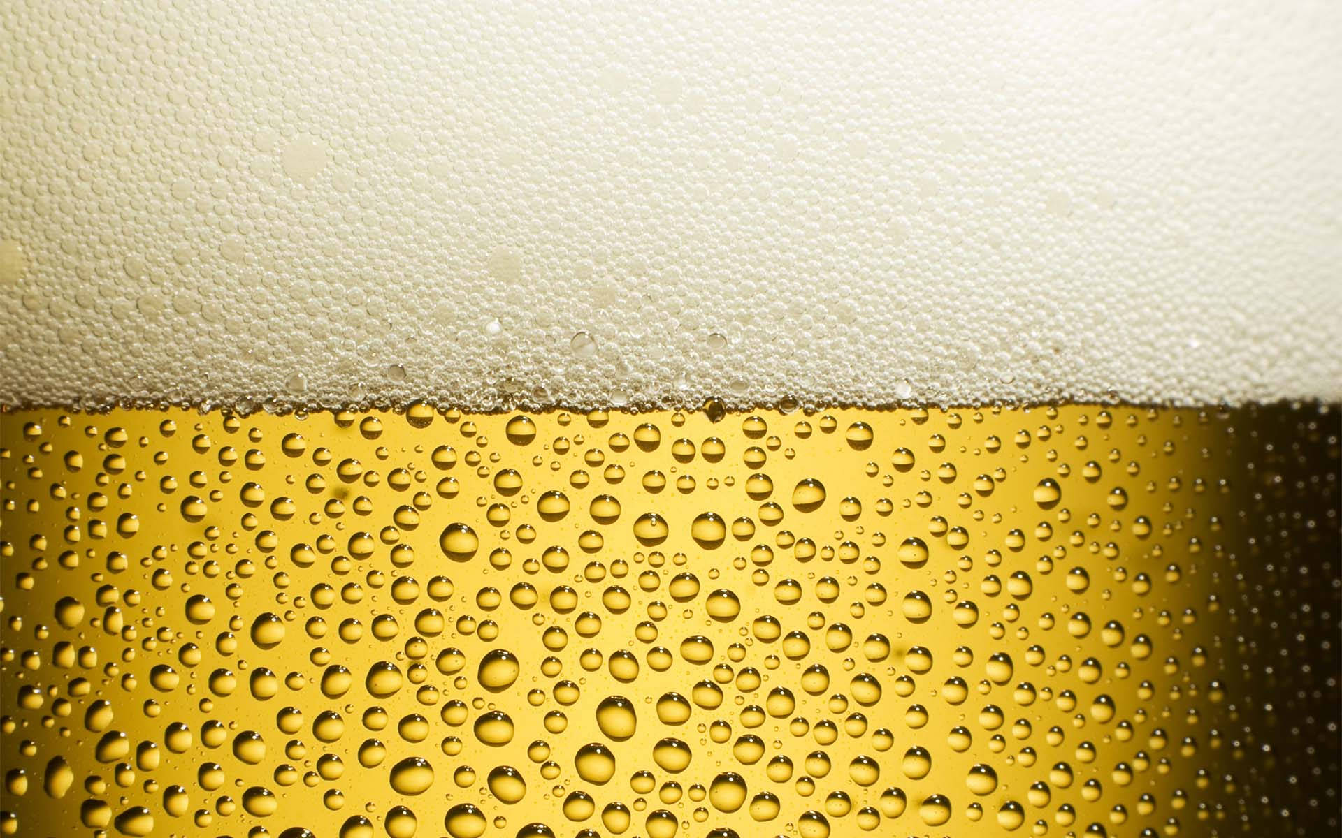 Yellow Hd Beer Bubbles Wallpaper