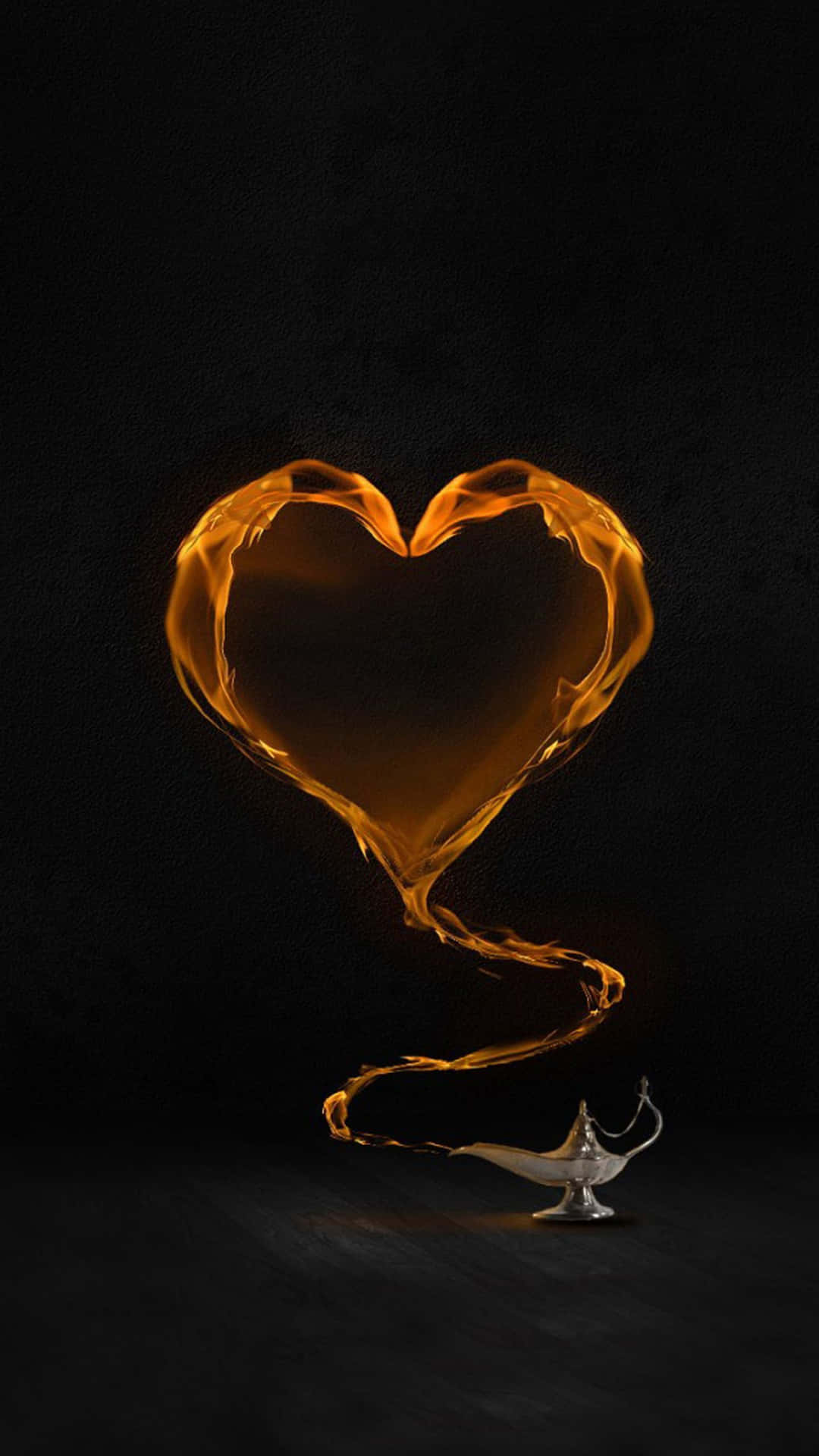 Yellow Heart Full of Love and Warmth Wallpaper