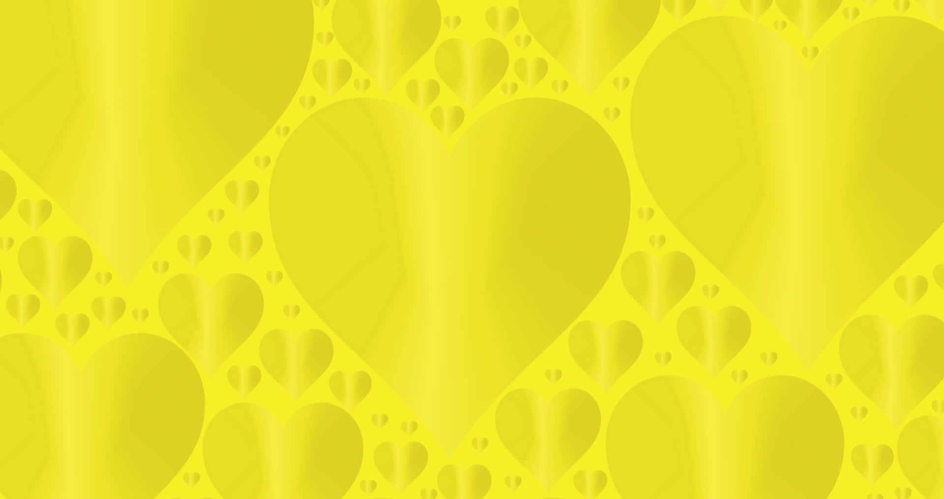 Radiant Yellow Heart on a Brilliant Backdrop Wallpaper