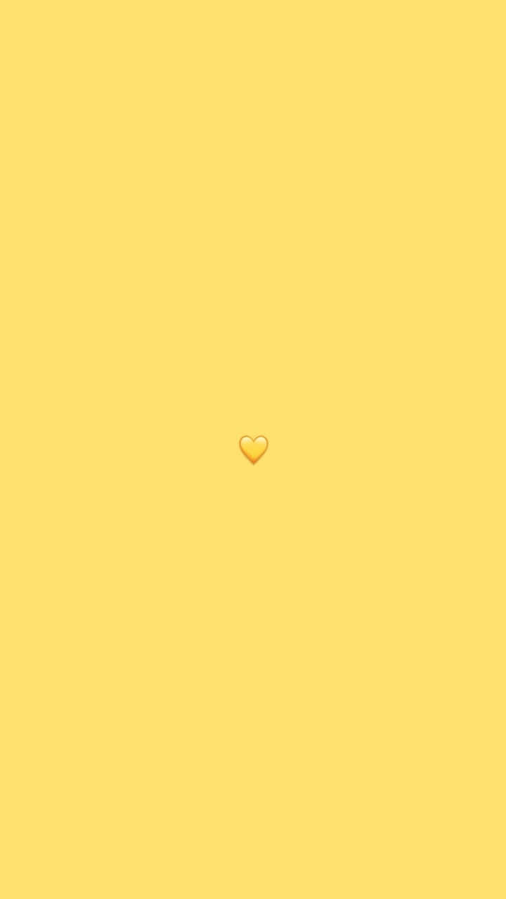 A Vibrant Yellow Heart Wallpaper