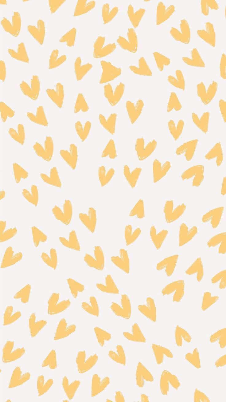Yellow Heart Wallpaper Wallpaper
