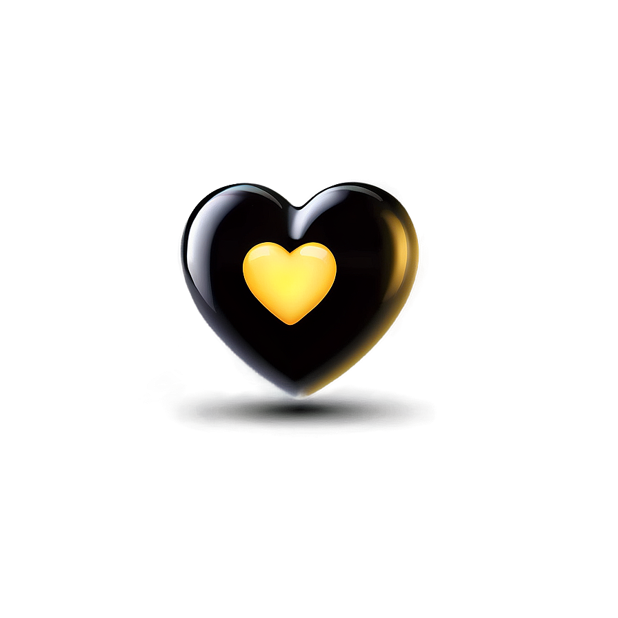 Yellow Heart Emoji Transparent Art Psq PNG