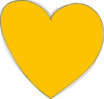 Yellow Heart Icon PNG