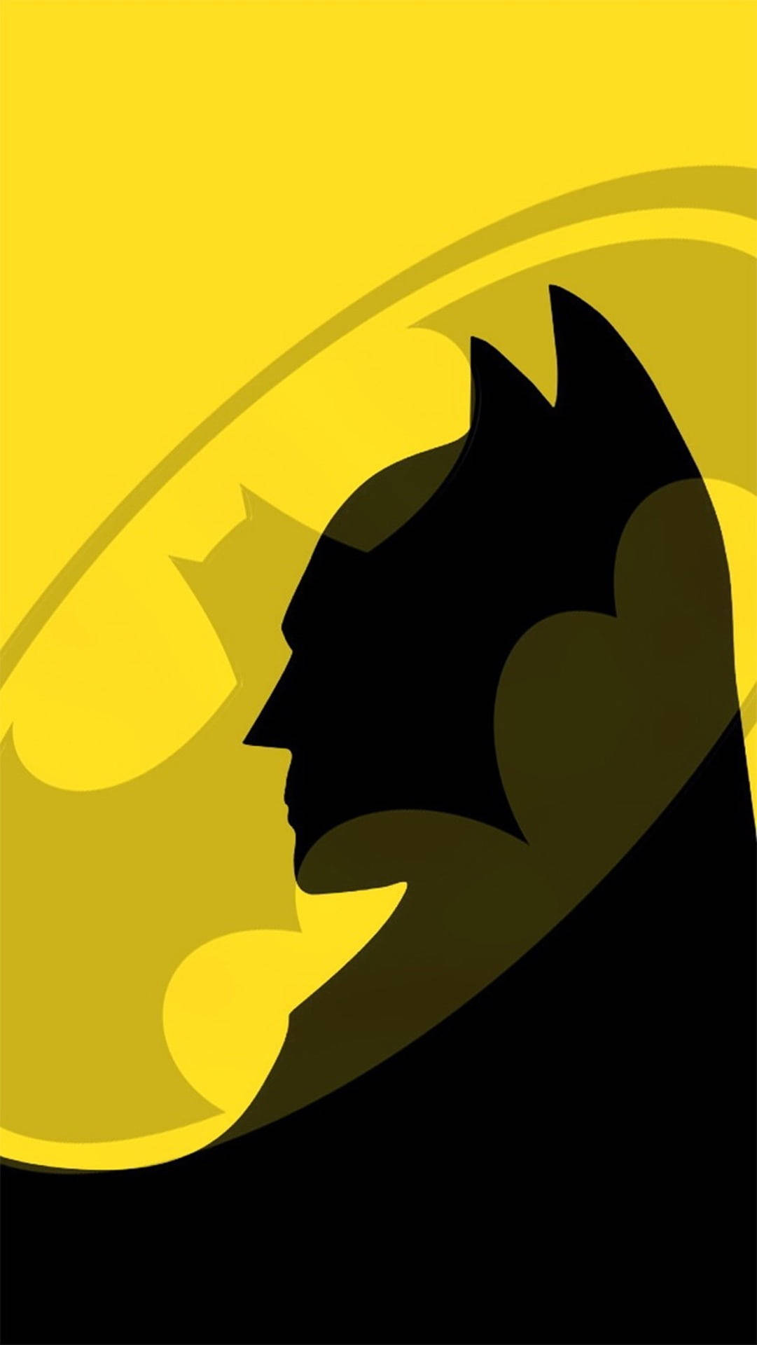 Yellow Hero Batman Logo Iphone Wallpaper