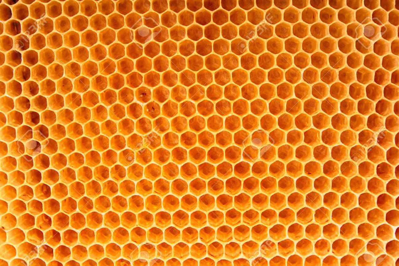 Yellow Honeycomb Wax Wallpaper