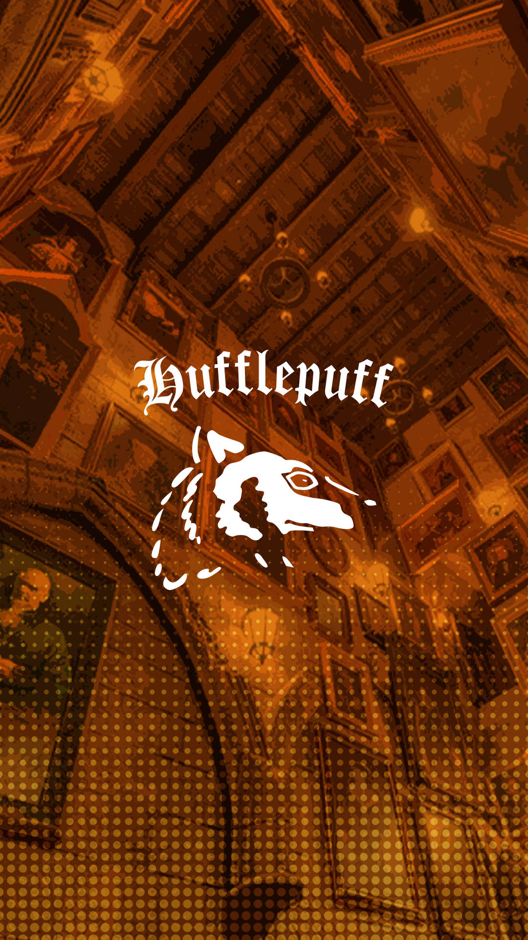 Gul Hufflepuff Hogwarts Æstetisk Wallpaper