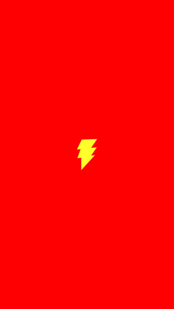 Yellow Icon Of The Flash Iphone Wallpaper