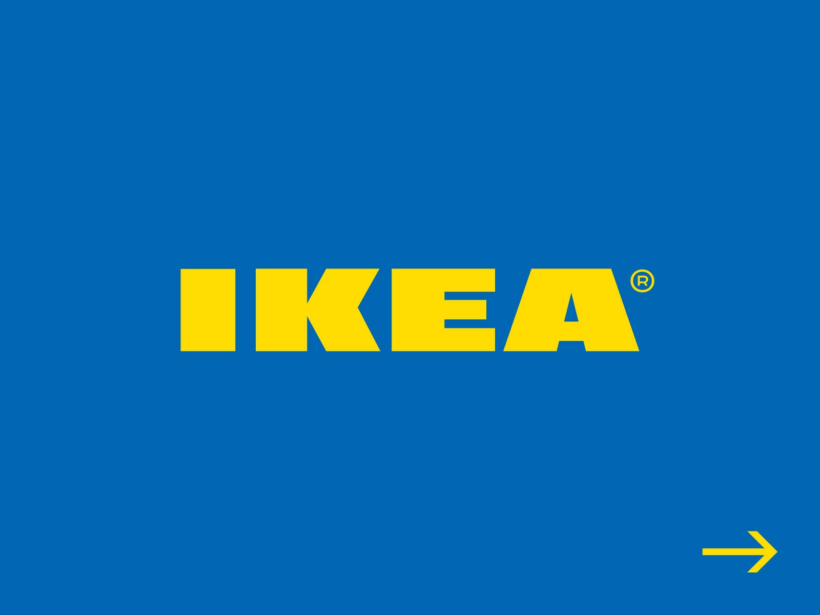 Logotipoamarillo De Ikea Azul Fondo de pantalla