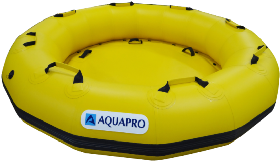 Download Yellow Inflatable Raft Aquapro | Wallpapers.com