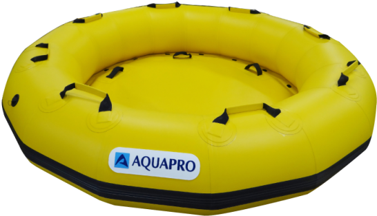 Yellow Inflatable Raft Aquapro PNG