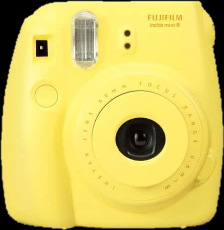 Yellow Instant Camera Fujifilm Instax Mini8 PNG