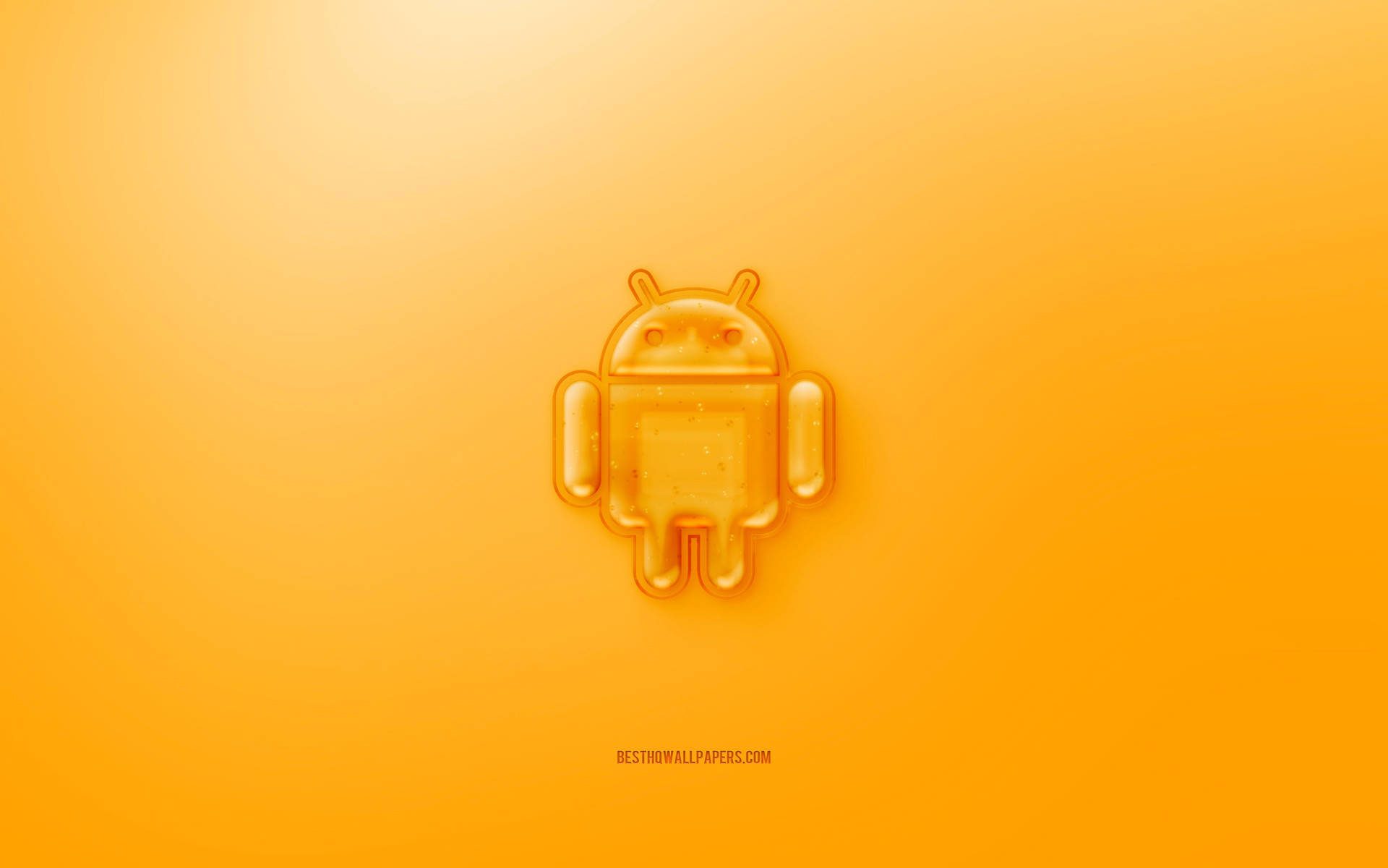Yellow Jelly Android Logo Desktop