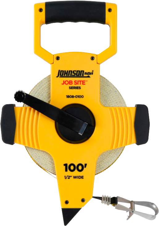 Yellow Johnson100 Foot Tape Measure PNG