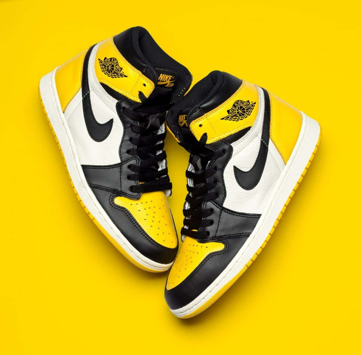 "Stay True To Your Style with Yellow Jordan" Wallpaper